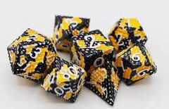 BUMBLEBEE DRAGON SCALE RPG METAL DICE SET